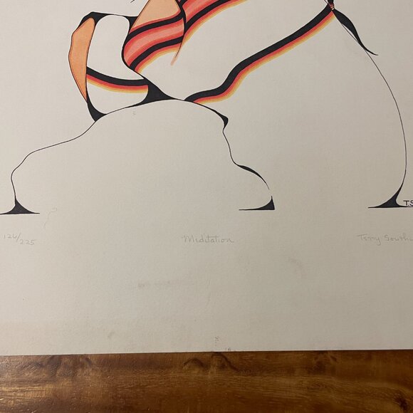 Terry Southwind Canadian Aboriginal Art Print Lot 2 Meditation Serenity - Picture 5 of 7